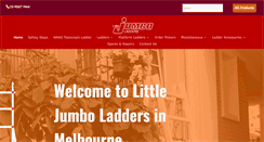 Desktop Screenshot of littlejumboladders.com.au